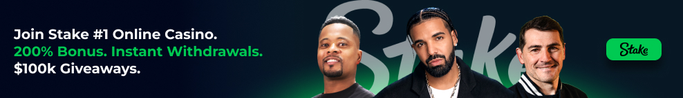 Stake.com content banner ad on GAMES.GG featuring Stake ambassadors