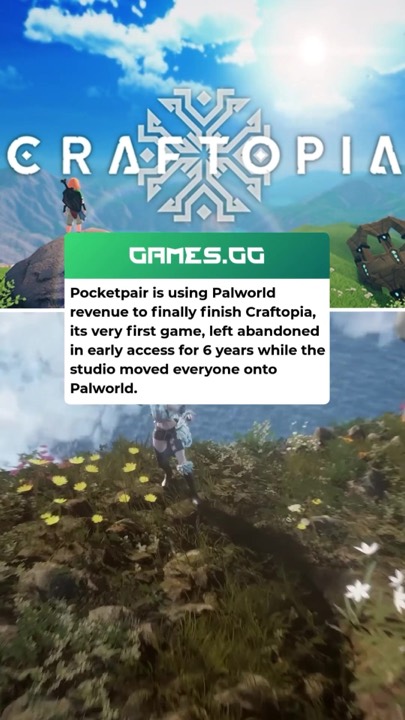 GAMES.GG TikTok news video post: Craftopia