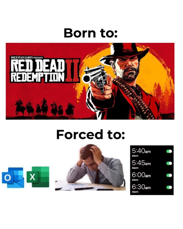 GAMES.GG Instagram meme post: "Born to / forced to" meme